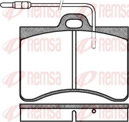 Remsa 0086.04 - Kit de plaquettes de frein, frein à disque cwaw.fr