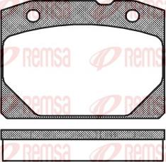 Remsa 0080.00 - Kit de plaquettes de frein, frein à disque cwaw.fr