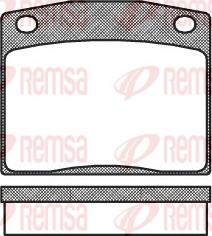 Remsa 0083.10 - Kit de plaquettes de frein, frein à disque cwaw.fr