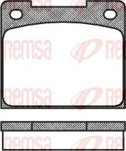 Remsa 0039.00 - Kit de plaquettes de frein, frein à disque cwaw.fr