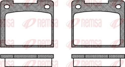 Remsa 0039.20 - Kit de plaquettes de frein, frein à disque cwaw.fr