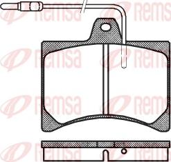 Remsa 0035.04 - Kit de plaquettes de frein, frein à disque cwaw.fr