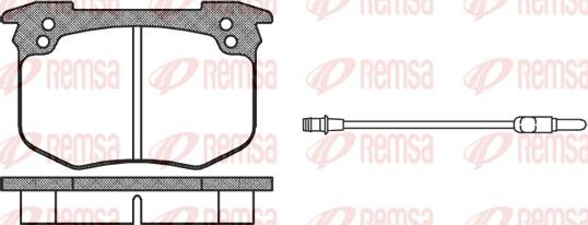 Remsa 0030.02 - Kit de plaquettes de frein, frein à disque cwaw.fr