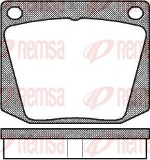 Remsa 0038.00 - Kit de plaquettes de frein, frein à disque cwaw.fr