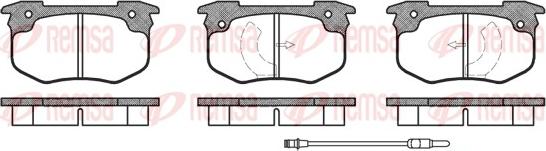 Remsa 0029.02 - Kit de plaquettes de frein, frein à disque cwaw.fr