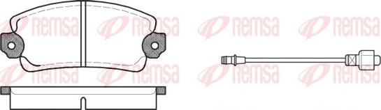 Remsa 0025.12 - Kit de plaquettes de frein, frein à disque cwaw.fr