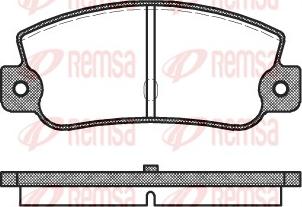 Remsa 0025.30 - Kit de plaquettes de frein, frein à disque cwaw.fr