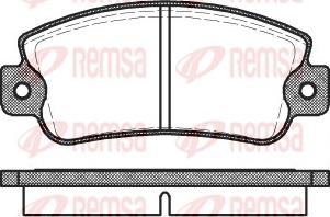 Remsa 0025.20 - Kit de plaquettes de frein, frein à disque cwaw.fr