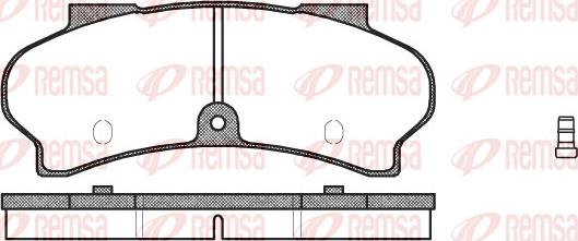 Remsa 0026.02 - Kit de plaquettes de frein, frein à disque cwaw.fr