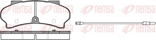 Remsa 0026.12 - Kit de plaquettes de frein, frein à disque cwaw.fr