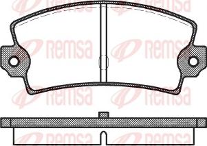 Remsa 0021.40 - Kit de plaquettes de frein, frein à disque cwaw.fr