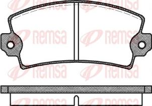 Remsa 0021.00 - Kit de plaquettes de frein, frein à disque cwaw.fr