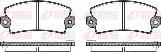 Remsa 0021.16 - Kit de plaquettes de frein, frein à disque cwaw.fr