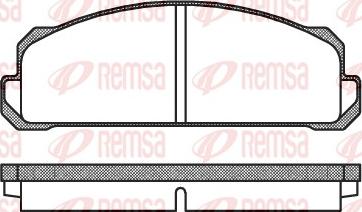 Remsa 0022.40 - Kit de plaquettes de frein, frein à disque cwaw.fr