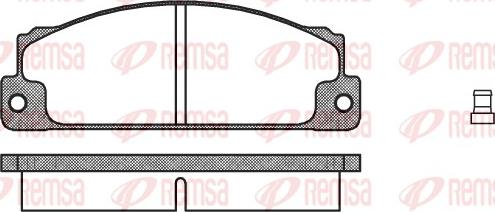 Remsa 0022.02 - Kit de plaquettes de frein, frein à disque cwaw.fr