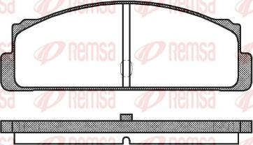 Remsa 0022.10 - Kit de plaquettes de frein, frein à disque cwaw.fr