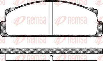 Remsa 0022.20 - Kit de plaquettes de frein, frein à disque cwaw.fr