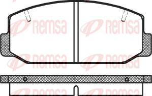 Remsa 0075.40 - Kit de plaquettes de frein, frein à disque cwaw.fr