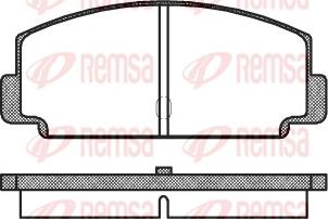 Remsa 0075.60 - Kit de plaquettes de frein, frein à disque cwaw.fr