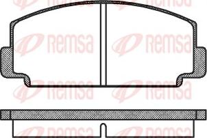 Remsa 0075.00 - Kit de plaquettes de frein, frein à disque cwaw.fr