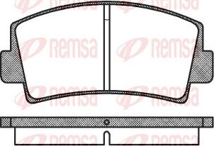 Remsa 0078.00 - Kit de plaquettes de frein, frein à disque cwaw.fr