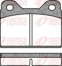 Remsa 0073.00 - Kit de plaquettes de frein, frein à disque cwaw.fr