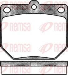 Remsa 0077.20 - Kit de plaquettes de frein, frein à disque cwaw.fr