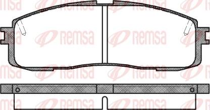 Remsa 0199.10 - Kit de plaquettes de frein, frein à disque cwaw.fr