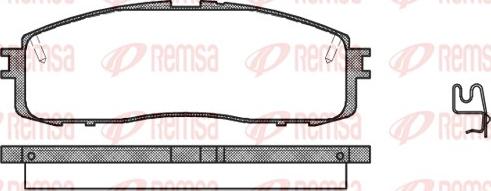 Remsa 0199.34 - Kit de plaquettes de frein, frein à disque cwaw.fr