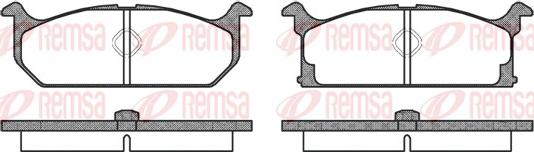 Remsa 0194.00 - Kit de plaquettes de frein, frein à disque cwaw.fr