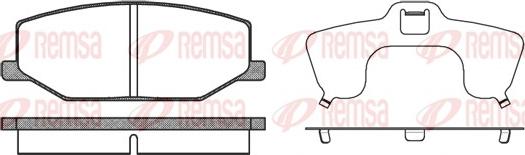 Remsa 0190.10 - Kit de plaquettes de frein, frein à disque cwaw.fr