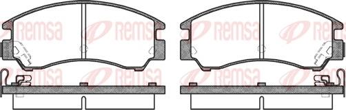 Remsa 0191.04 - Kit de plaquettes de frein, frein à disque cwaw.fr