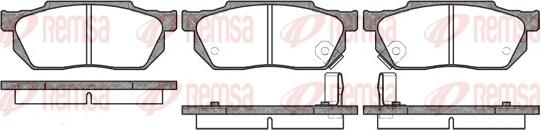 Remsa 0193.02 - Kit de plaquettes de frein, frein à disque cwaw.fr