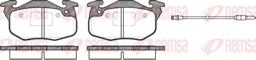 Remsa 0192.96 - Kit de plaquettes de frein, frein à disque cwaw.fr