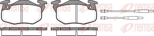 Remsa 0192.44 - Kit de plaquettes de frein, frein à disque cwaw.fr