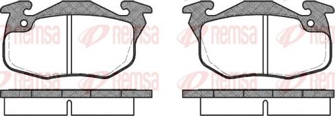 Remsa 0192.10 - Kit de plaquettes de frein, frein à disque cwaw.fr