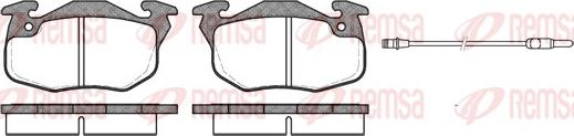 Remsa 0192.12 - Kit de plaquettes de frein, frein à disque cwaw.fr