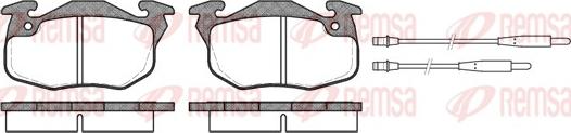 Remsa 0192.34 - Kit de plaquettes de frein, frein à disque cwaw.fr