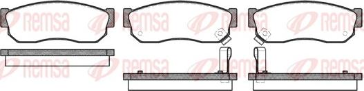 Remsa 0149.02 - Kit de plaquettes de frein, frein à disque cwaw.fr