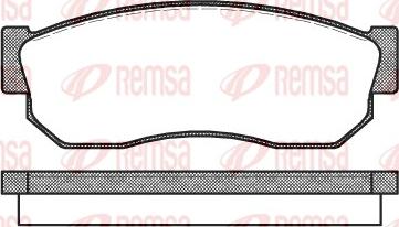 Remsa 0149.10 - Kit de plaquettes de frein, frein à disque cwaw.fr