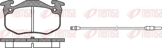 Remsa 0144.92 - Kit de plaquettes de frein, frein à disque cwaw.fr