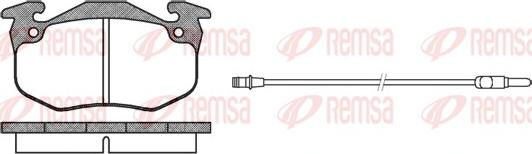 Remsa 0144.42 - Kit de plaquettes de frein, frein à disque cwaw.fr