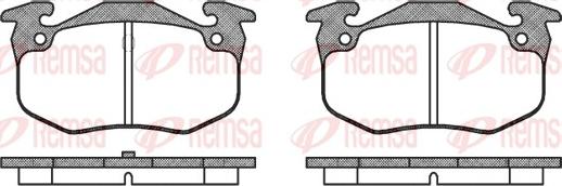 Remsa 0144.50 - Kit de plaquettes de frein, frein à disque cwaw.fr