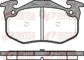 Remsa 0144.06 - Kit de plaquettes de frein, frein à disque cwaw.fr