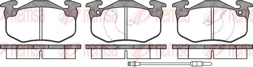 Remsa 0144.02 - Kit de plaquettes de frein, frein à disque cwaw.fr