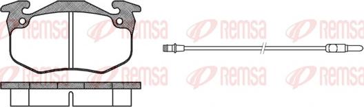 Remsa 0144.12 - Kit de plaquettes de frein, frein à disque cwaw.fr