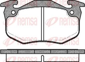 Remsa 0144.80 - Kit de plaquettes de frein, frein à disque cwaw.fr