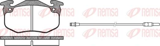 Remsa 0144.32 - Kit de plaquettes de frein, frein à disque cwaw.fr