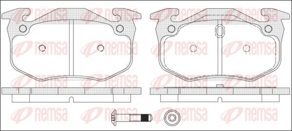 Remsa 0144.70 - Kit de plaquettes de frein, frein à disque cwaw.fr