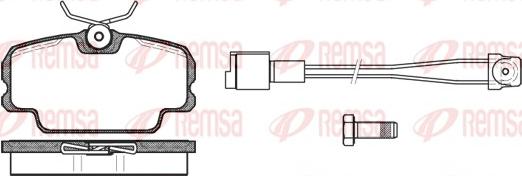 Remsa 0145.11 - Kit de plaquettes de frein, frein à disque cwaw.fr